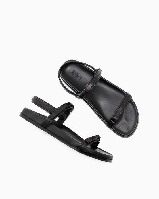 Сандалии ROU с тонкими ремешками на липучках