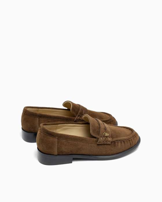 Лоферы ROU с фурнитурой ABT замшевые