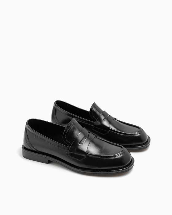 Лоферы ROU британия черные