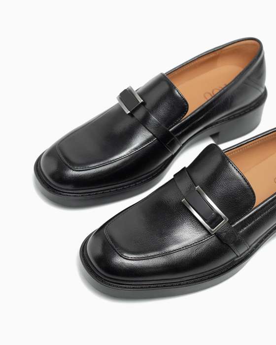 Лоферы ROU квадратный носик