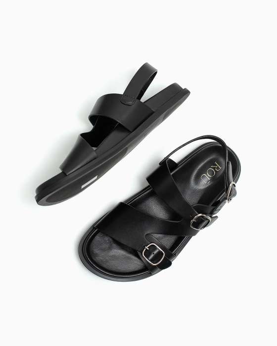 Сандалии ROU с овальной пряжкой