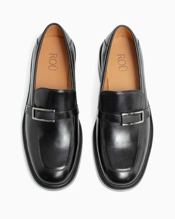 Лоферы ROU квадратный носик