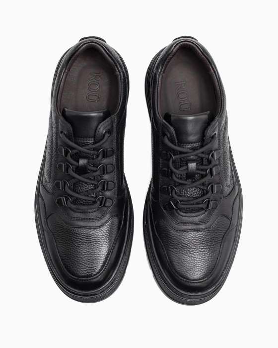 Кеды ROU шнур металл черные