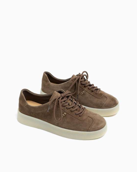 Кеды ROU три стежка коричневые