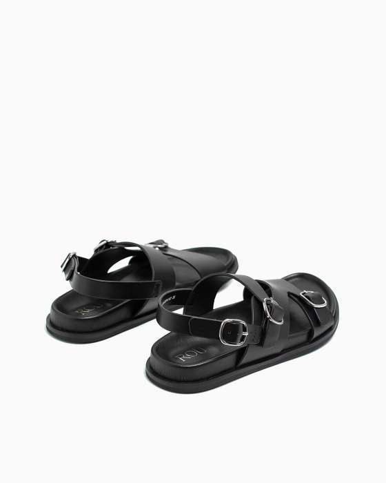Сандалии ROU с овальной пряжкой