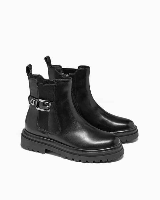 Челси ROU с пряжкой черные