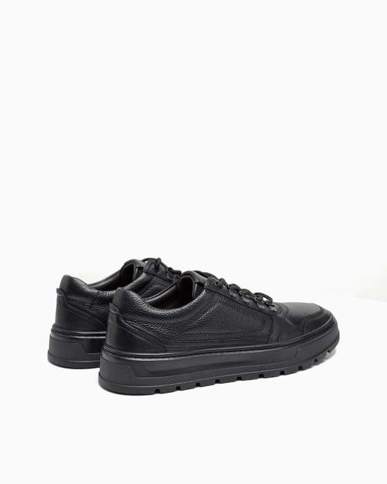 Кеды ROU шнур металл черные