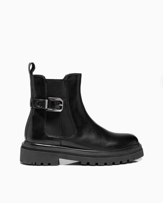 Челси ROU с пряжкой черные