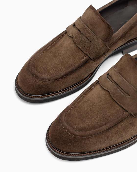 Лоферы ROU с полосой на подошве