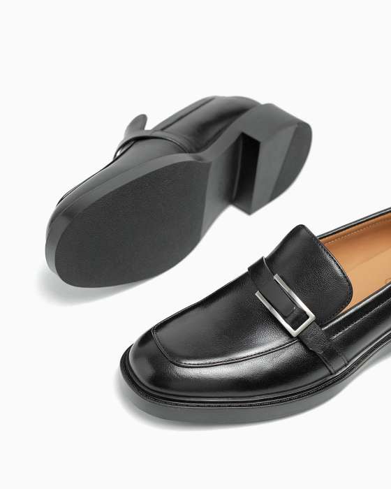 Лоферы ROU квадратный носик