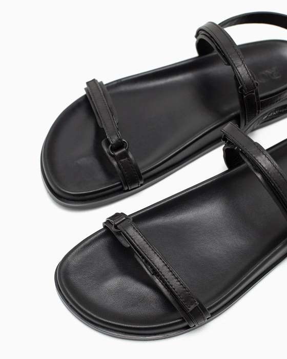 Сандалии ROU с тонкими ремешками на липучках