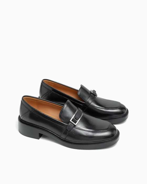 Лоферы ROU квадратный носик